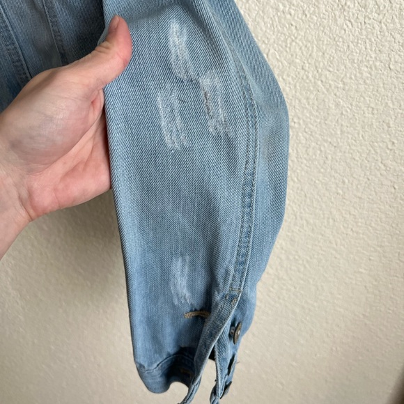 [BoomBoom Jeans] Cropped Denim Light Wash Jacket Size Small - Picture 7 of 9